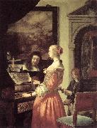 MIERIS, Frans van, the Elder Duet oil painting reproduction